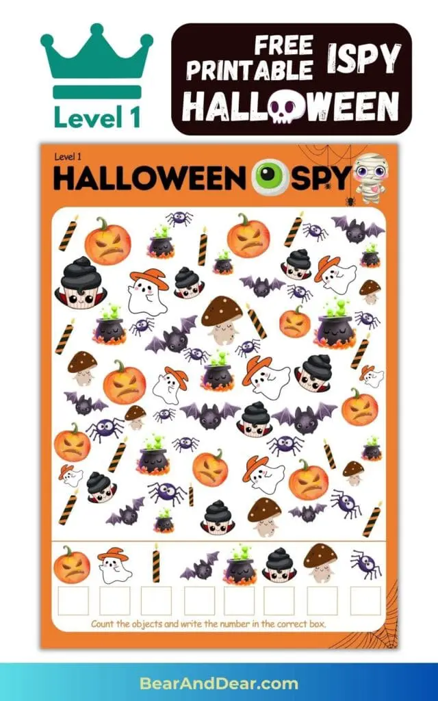 Free Printable Halloween I Spy Game To Light Up The Halloween 7 level 1 free halloween ispy printable