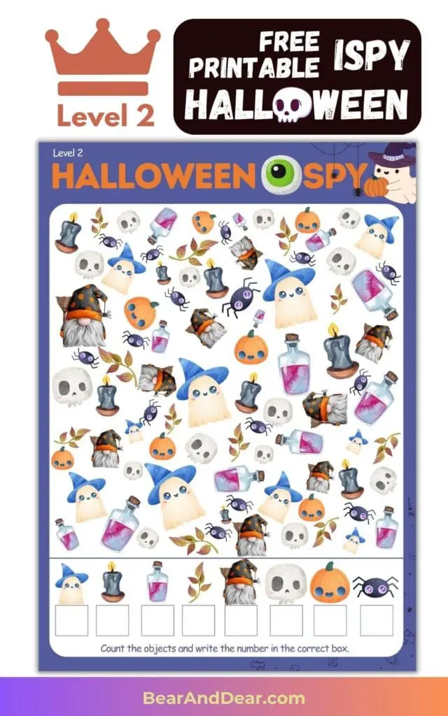 Free Printable Halloween I Spy Game To Light Up The Halloween 8 5