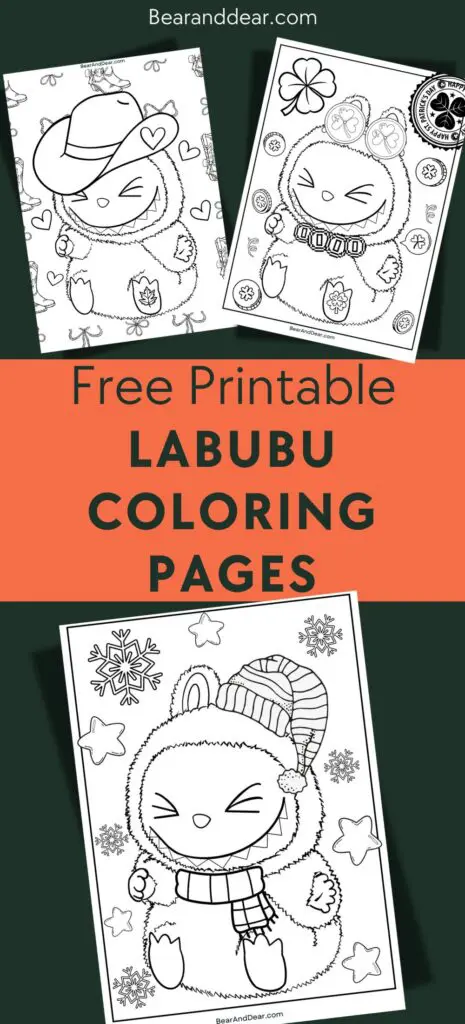 20 Free Super Cute Boba Tea Coloring Pages. 3 Free Labubu Coloring Pages pin
