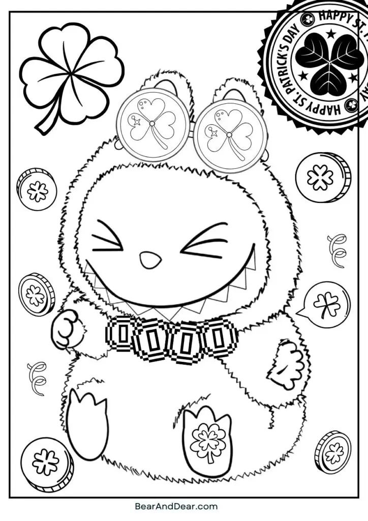 20 Free Super Cute Boba Tea Coloring Pages. 6 labubu st pratik Coloring Page