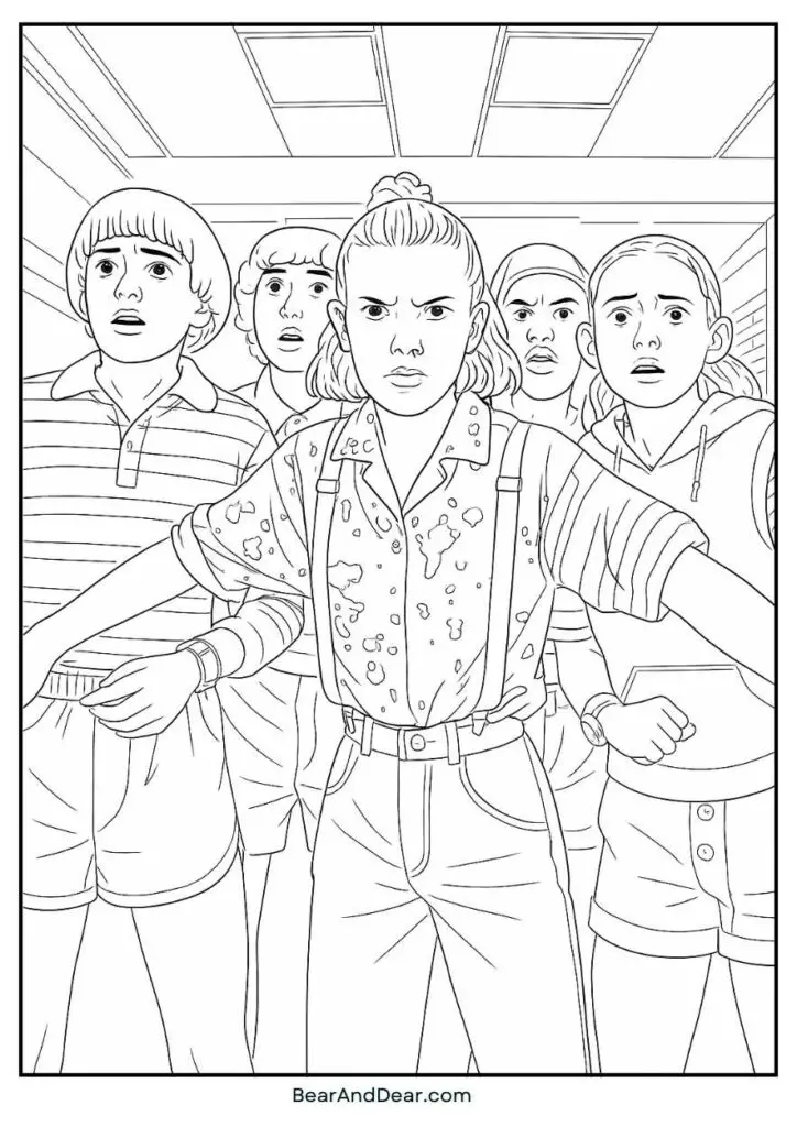 15+ Free Stranger Things Coloring Pages. 11 stranger things coloring pages group3