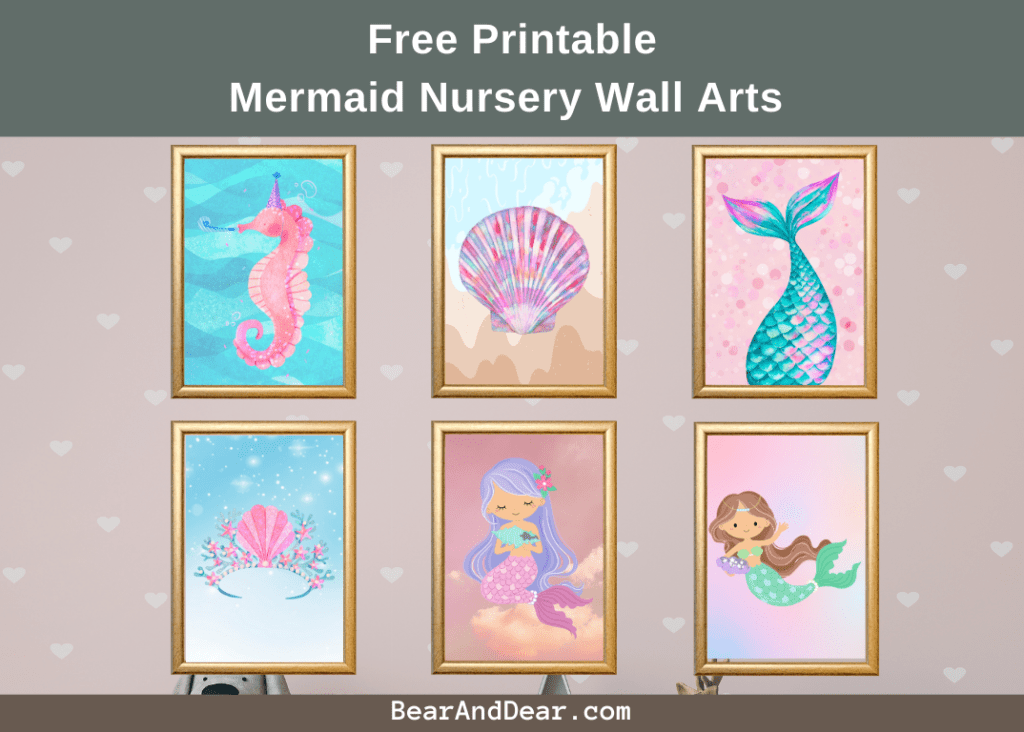 Mermaid Nursey wall arts