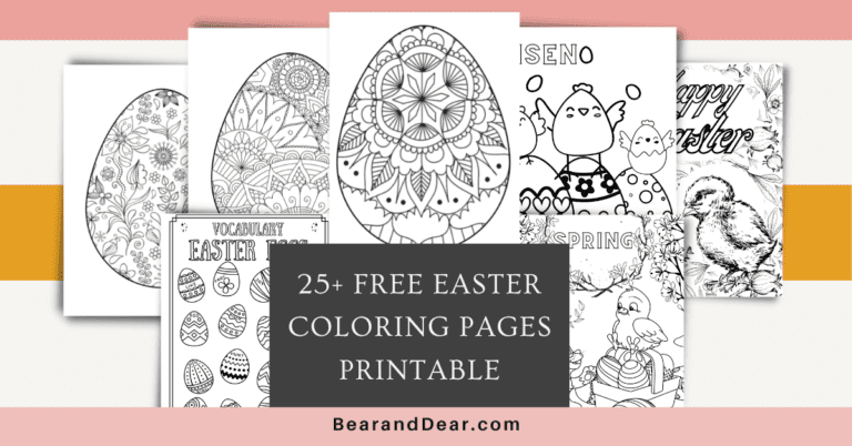 25+ Free Easter Coloring Pages Printable for Kids and Adults