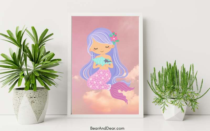 mermaid printable 1