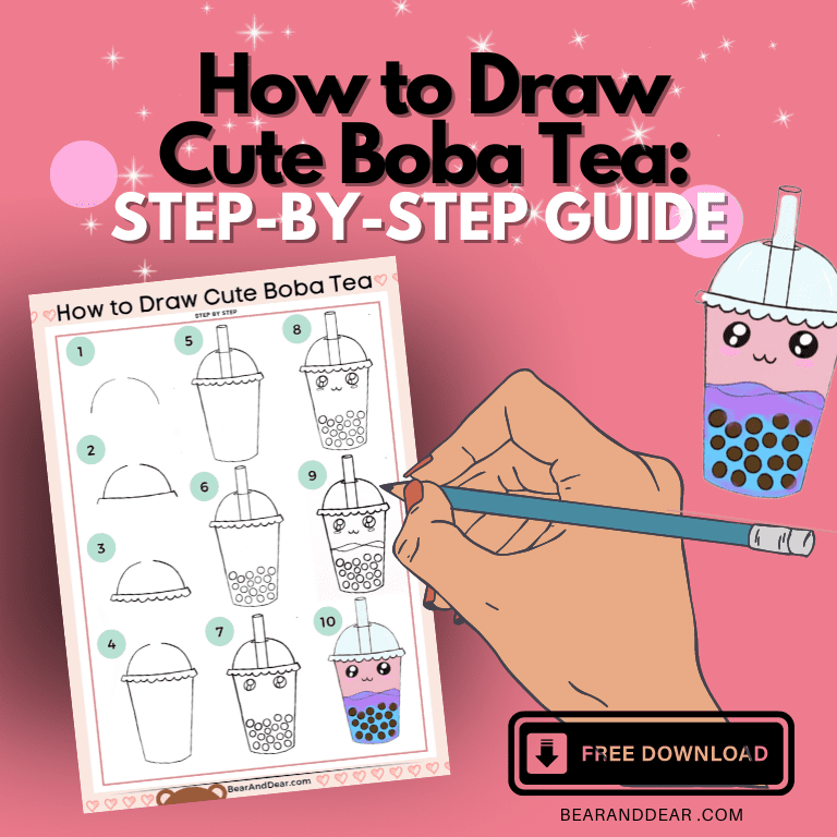 How to Draw Cute Boba Tea: Step-by-Step Guide