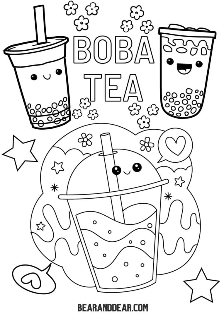 10 Free Creative Kawaii Food Coloring Pages Will Make You Smile