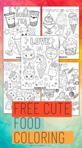 10+ Free Creative Kawaii Food Coloring sheet 