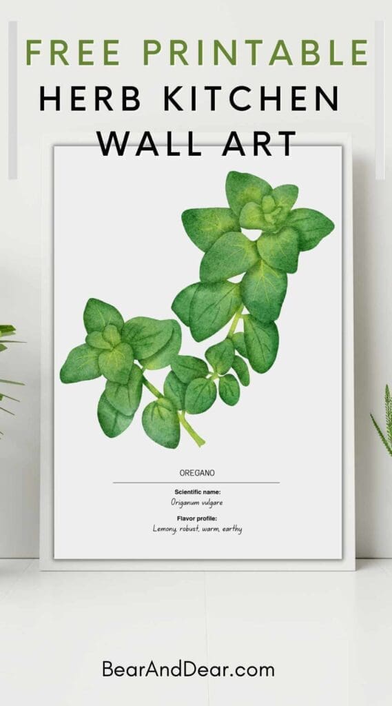 free Oregano Wall Decor