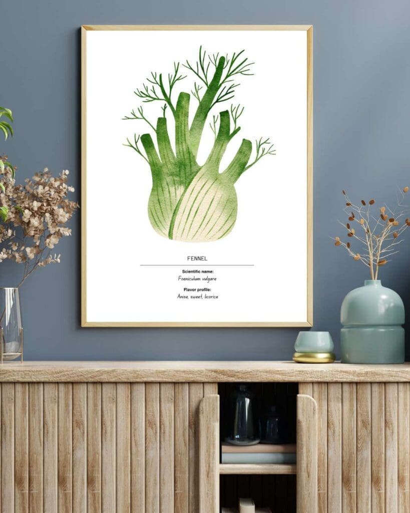 3. Fennel Kitchen Wall Art