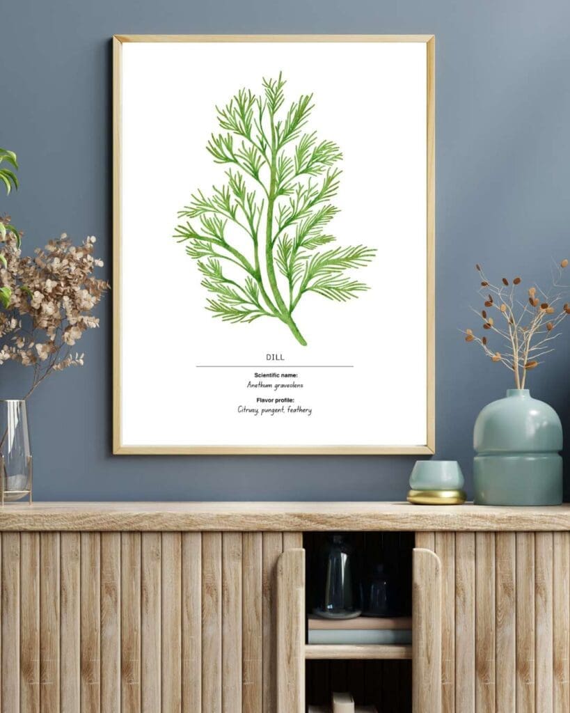 5. Dill Kitchen Wall Art 