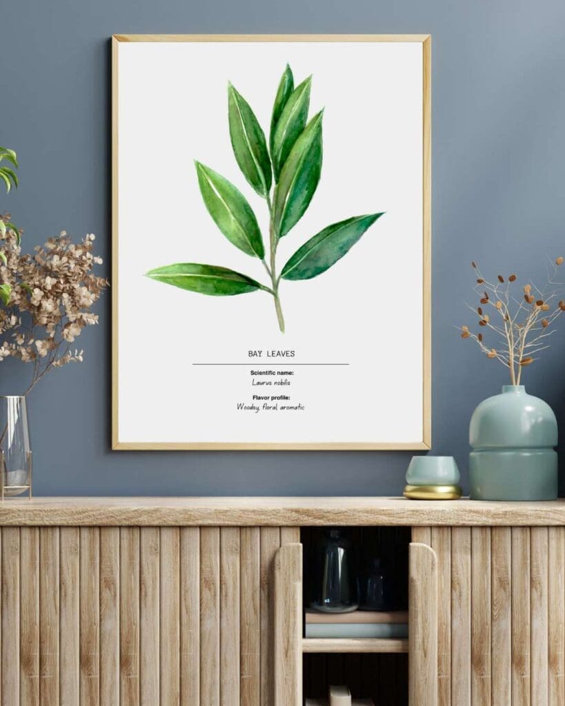 8. Bay Leaves Wall Art