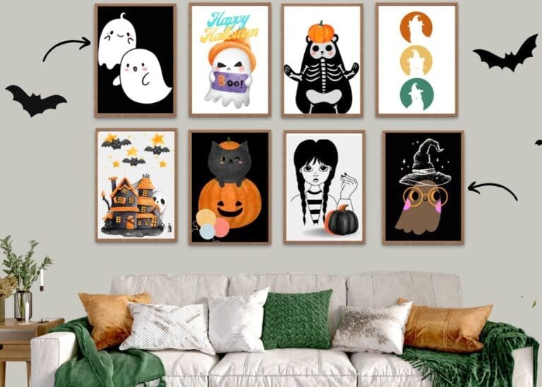 Free Printable Spooky Cute Halloween Wall Arts For Fall Spirit