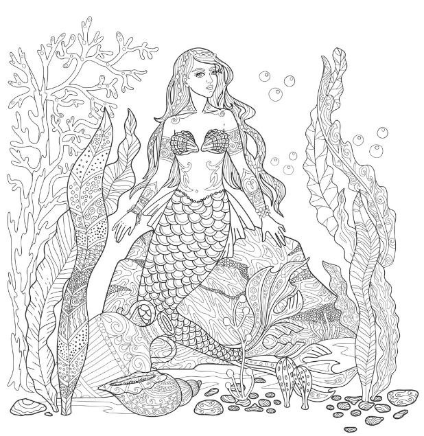 Free Mermaid Coloring Sheets: Mermaid Princesses Adventure