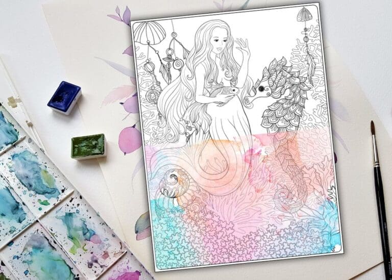 Free Mermaid Coloring Sheets: Mermaid Princesses Adventure