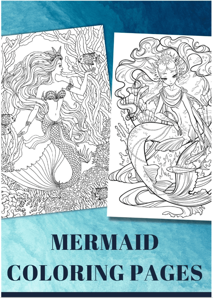 Free Mermaid Coloring Sheets: Mermaid Princesses Adventure 4 Pinterest-free-mermaid-coloring-page