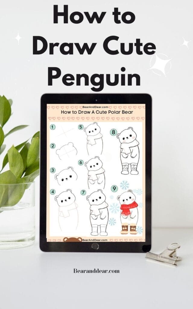 How to Draw Cute bear pin2