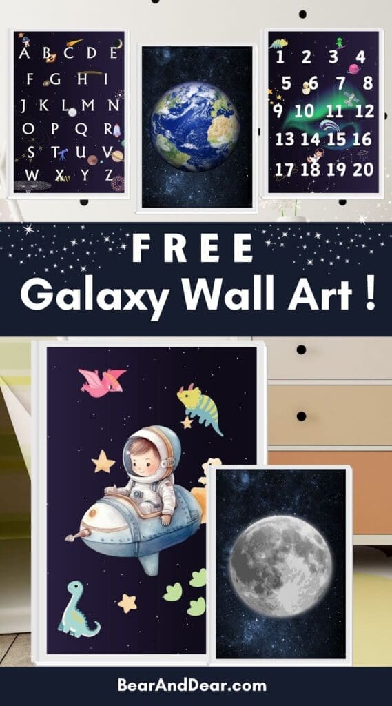 Free Galaxy Wall Art pin