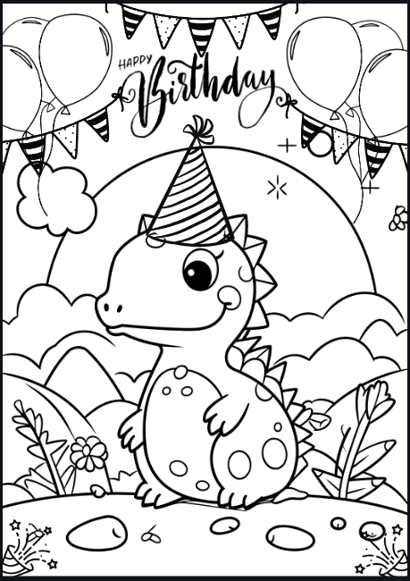 Free Birthday Coloring Pages For Kids! Color To Celebration