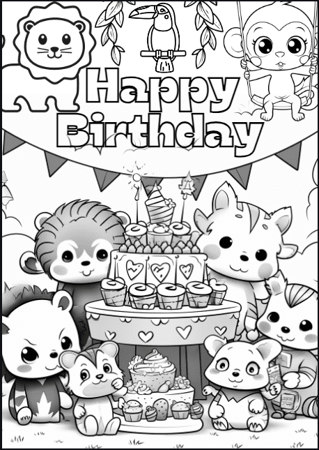 Free Birthday Coloring Pages For Kids! Color To Celebration