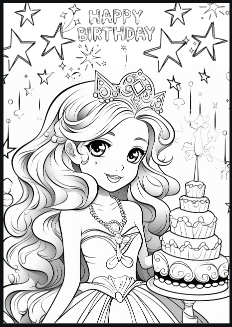 Free Birthday Coloring Pages For Kids! Color To Celebration