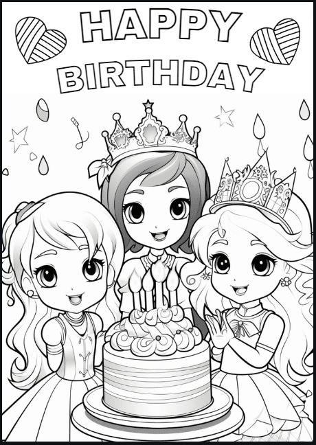 Free Birthday Coloring Pages For Kids! Color To Celebration