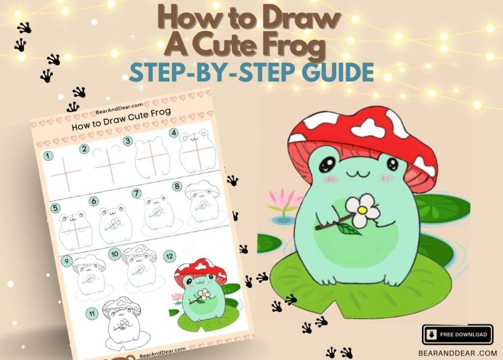 How To Draw A Cute Frog Step by Step Guide Bear Dear
