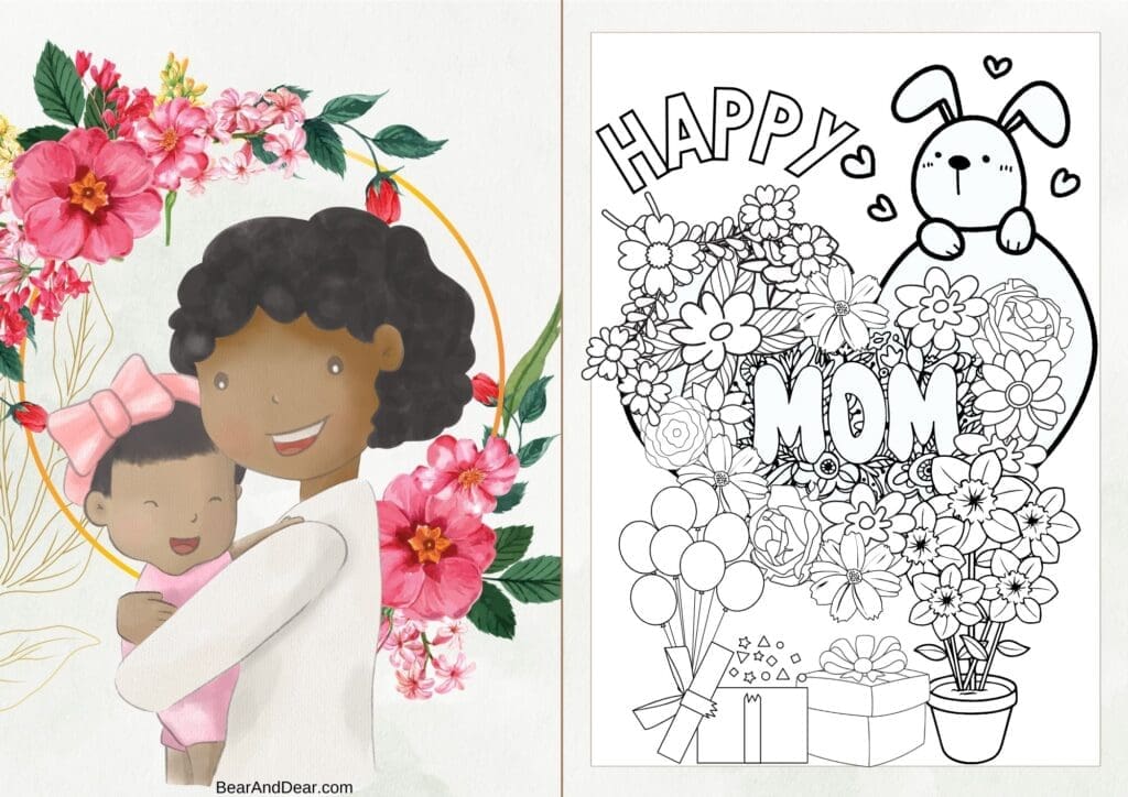 Flower Heart Mother’s Day Card