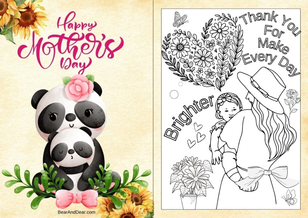 Happy Mother’s Day with Panda's mom 
