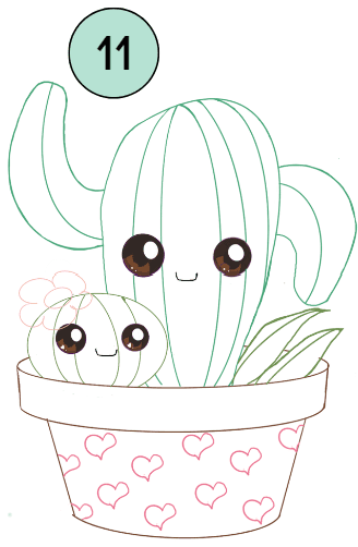 how to draw cactus 11 bear and dear