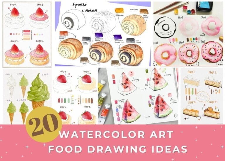 20 Watercolor Food Drawing Ideas Must Try This Summer!