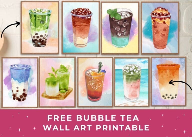 9 Free Boba Tea Wall Art to Bubble Up Your Space