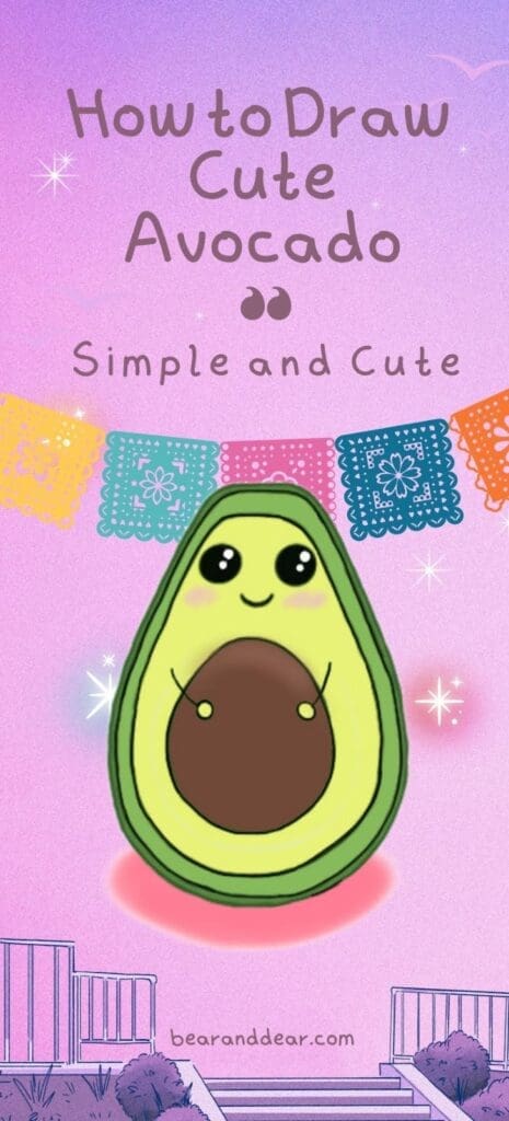 How to Draw an Avocado: Simple and Cute 4 image 2
