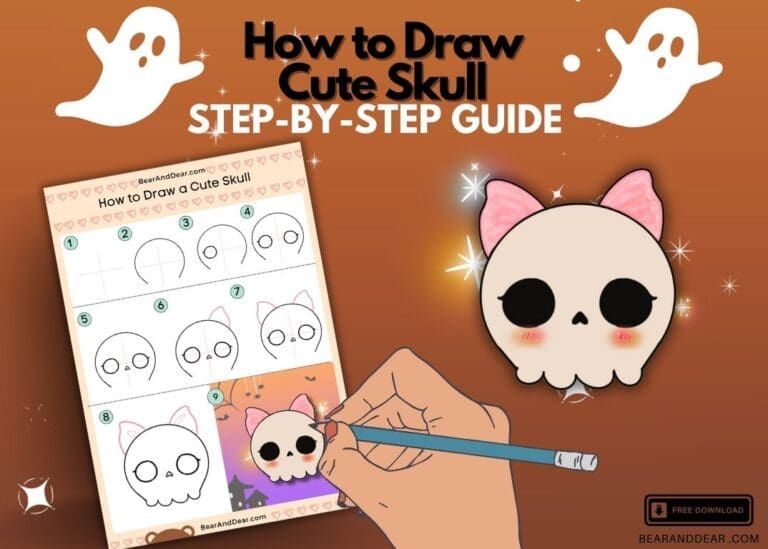 How to Draw Cute Skull: Step-by-Step Tutorial