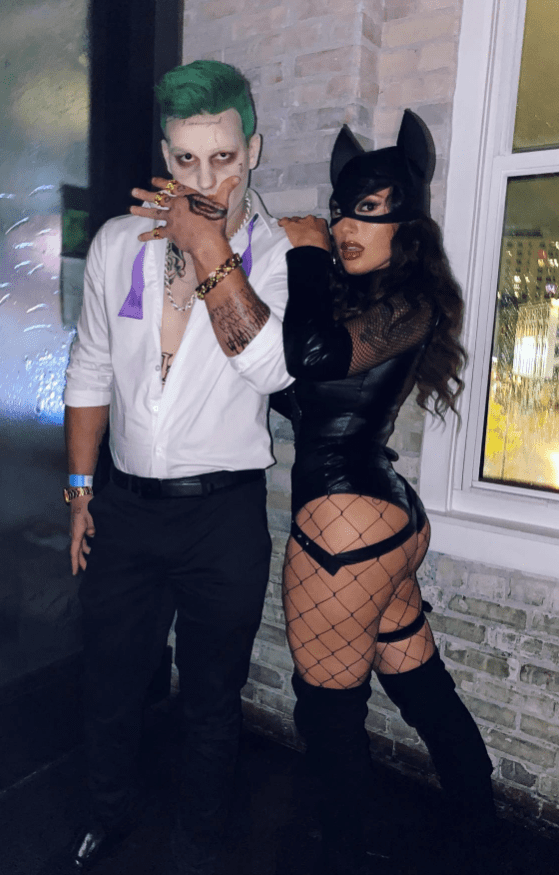 The Joker and Cat Women-halloween couple outfit