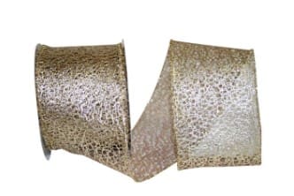 23+ Christmas Tree Decor Ideas Take Your Breath Away 18 Metallic Platinum Mesh Lace