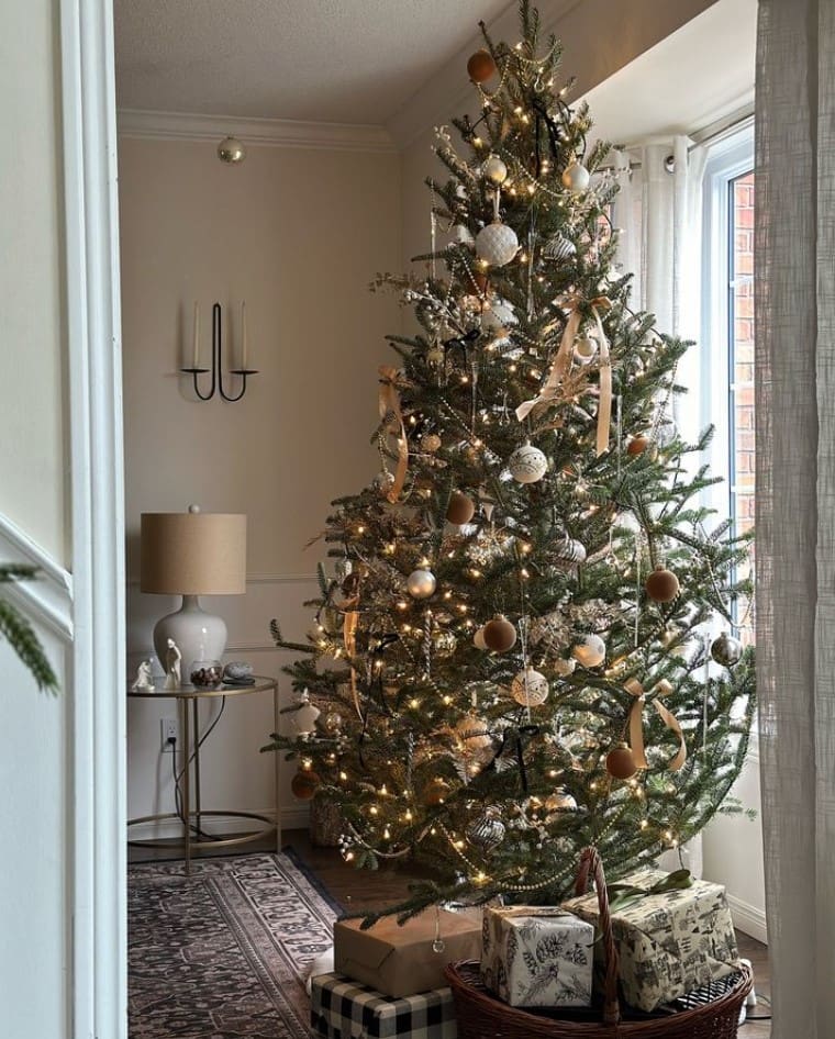 23+ Christmas Tree Decor Ideas Take Your Breath Away 28 Minimal Rustic Christmas Tree