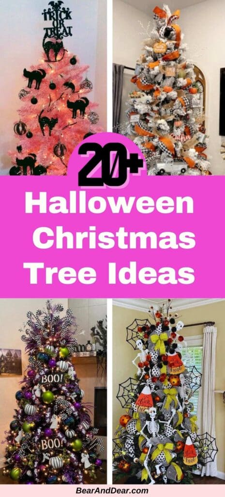 spooky cute halloween tree ideas