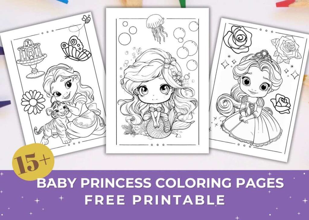Cute Baby Princess Coloring Pages Cute Baby Princess Coloring Pages