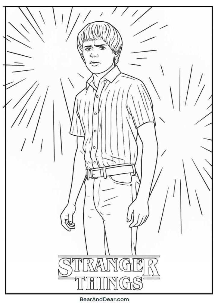 stranger things coloring pages 1