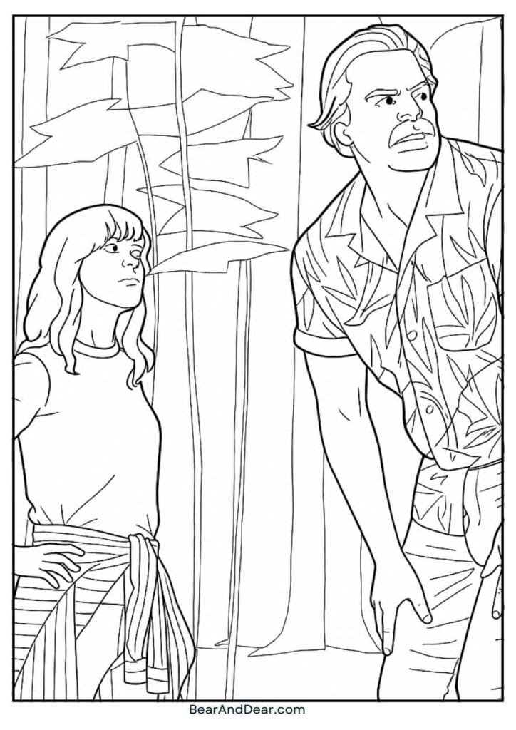 stranger things coloring pages parent